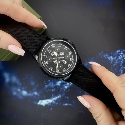 Awarder Embroidery Black-Army Green Black Battery 10ATM