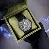 Патріотичний наручний годинник Awarder Embroidery Black-Army Green Black Battery 10ATM фото 4