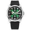 Патриотические наручные часы Awarder Embroidery Silver-Green Black Automatic 10ATM фото 2