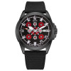 Патріотичний наручний годинник Awarder Embroidery Black-Red Black Automatic 10ATM фото 2