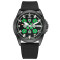 Awarder Embroidery Black-Green Black Automatic 10ATM