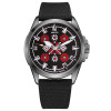 Патріотичний наручний годинник Awarder Embroidery Silver-Red Black Battery 10ATM фото 2