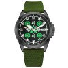 Патріотичний наручний годинник Awarder Embroidery Black-Green Green Automatic 10ATM фото 2