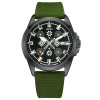 Патріотичний наручний годинник Awarder Embroidery Black-Army Green Green Automatic 10ATM фото 2