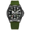 Патриотические наручные часы Awarder Embroidery Black-Army Green Green Automatic 10ATM фото 2