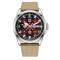 Awarder 040 Embroidery Silver-Red Khaki Automatic 10ATM