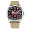 Awarder 040 Embroidery Silver-Red Khaki Automatic 10ATM