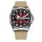 Awarder Embroidery Silver-Red Khaki Automatic 10ATM