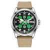 Патріотичний наручний годинник Awarder Embroidery Silver-Green Khaki Automatic 10ATM фото 2