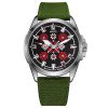Патріотичний наручний годинник Awarder Embroidery Silver-Red Green Battery 10ATM фото 2