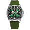 Awarder Embroidery Silver-Green Green Battery 10ATM