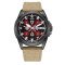 Awarder Embroidery Black-Red Khaki Automatic 10ATM