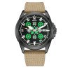 Патріотичний наручний годинник Awarder Embroidery Black-Green Khaki Automatic 10ATM фото 2