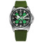 Awarder Embroidery Silver-Green Green Automatic 10ATM
