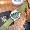 Патриотические наручные часы Awarder Embroidery Silver-Green Green Automatic 10ATM фото 5