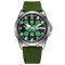 Awarder Embroidery Silver-Green Green Automatic 10ATM