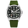Патріотичний наручний годинник Awarder Embroidery Silver-Army Green Green Automatic 10ATM фото 2