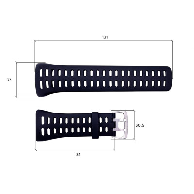 Ремінець для годинника Skmei 1251/1250/1360/1167BK Black