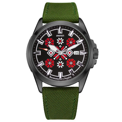 Awarder 040 Embroidery Black-Red Green  Automatic 10ATM