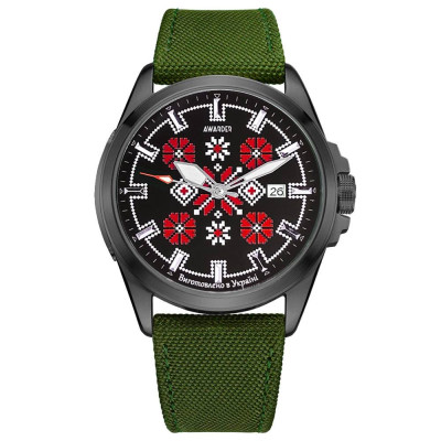 Awarder Embroidery Black-Red Green Automatic 10ATM