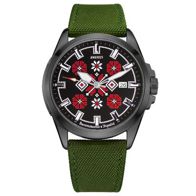 Awarder 040 Embroidery Black-Red Green  Automatic 10ATM