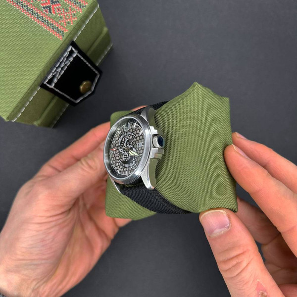 Патриотические наручные часы Awarder Cossack Black-Black Automatic 10ATM фото 9