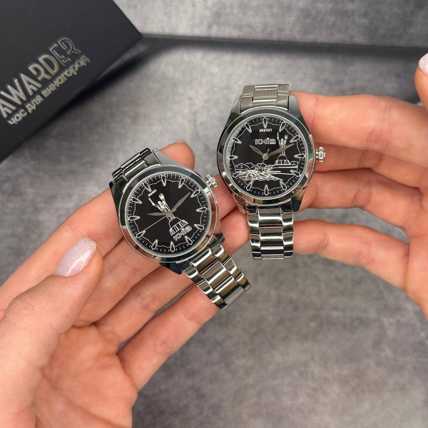 Жіночий годинник Awarder 035 Київ I Silver-Black фото 9