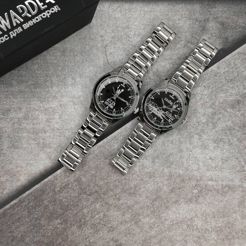 ジョルジコ　GOOD TIDINGS　ファインアートジークレープリント ⌚Купити Жіночий годинник Awarder 035 Київ I Silver-Black за 1 385