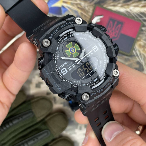 Годинник наручний Patriot 001BKDPS ДПС Чорні + Коробка фото 3