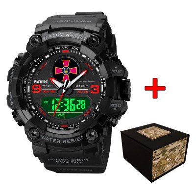 Patriot 001RDZSU ВСУ Черные с красным + Коробка.