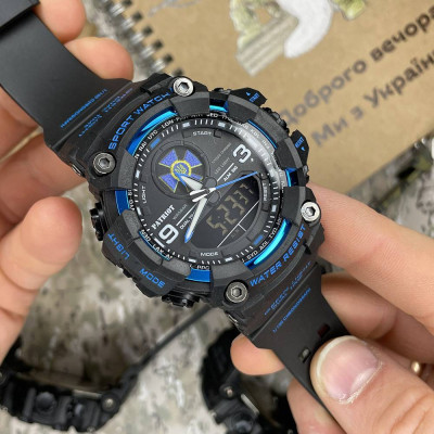 Patriot 001BUSBU СБУ Черные с синим + Коробка.