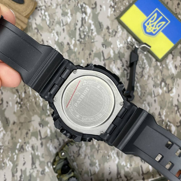 Часы наручные Patriot 001BUPO Полиция Черные с синим + Коробка фото 6