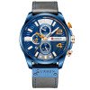 Чоловічий годинник Curren 8393 Blue фото 2