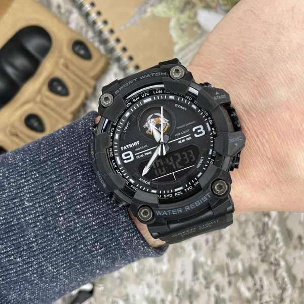 Часы наручные Patriot 001BKSSO ССО Черные + Коробка фото 3