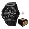 Годинник наручний Patriot 001BKTRO ТРО Чорні + Коробка фото 2