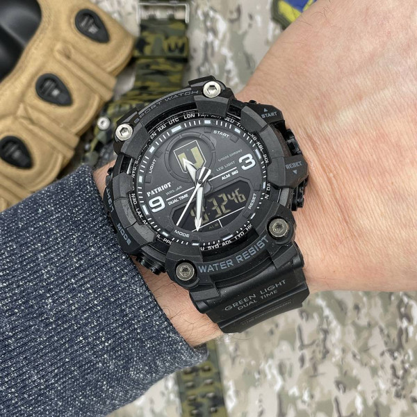 Годинник наручний Patriot 001BKTRO ТРО Чорні + Коробка фото 4