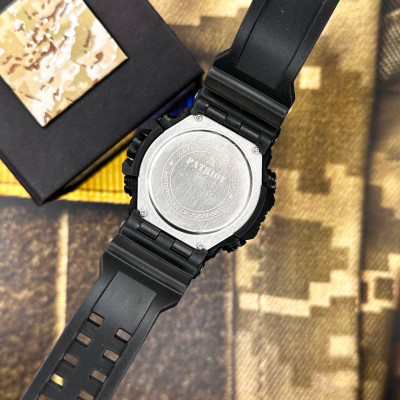 Patriot 001RDUASI Тризуб серебро Черные с красным