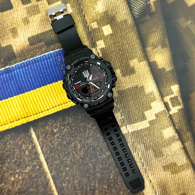 Patriot 001RDUASI Тризуб срібло Чорні з червоним