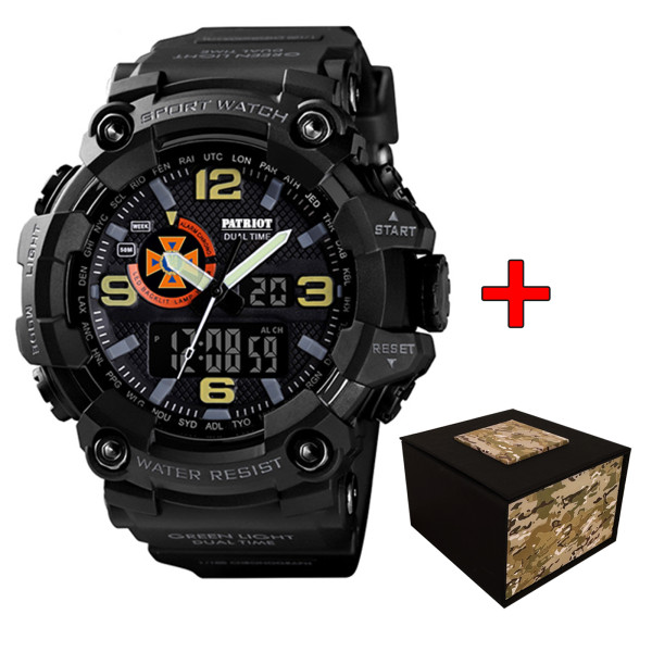 Часы наручные Patriot 002BKDSNS ДСНС Черные + Коробка фото 1