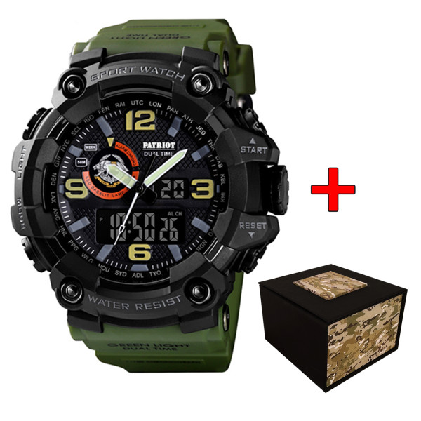 Часы наручные Patriot 002AGSSO ССО Зеленые + Коробка фото 1