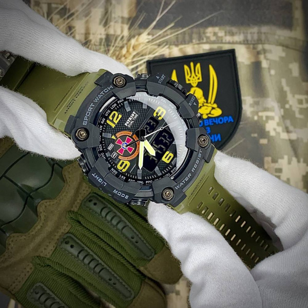 Годинник наручний Patriot 002AGSU ЗСУ Зелені + Коробка фото 6