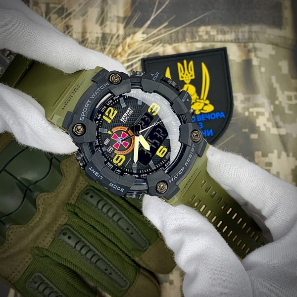 Часы наручные Patriot 002AGSU ВСУ Зеленые + Коробка фото 6