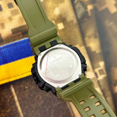 Patriot 002AGUAGD Трезубец золото Зеленые + Коробка.