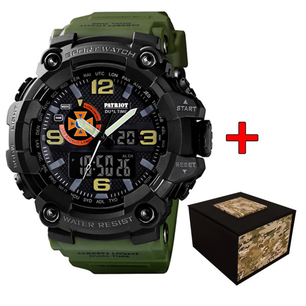 Часы наручные Patriot 002AGDSNS ДСНС Зеленые + Коробка фото 1
