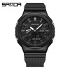 Чоловічий годинник Sanda 3167 All Black фото 2
