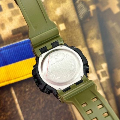 Patriot 002AGUASI Трезубец серебро Зеленые + Коробка.