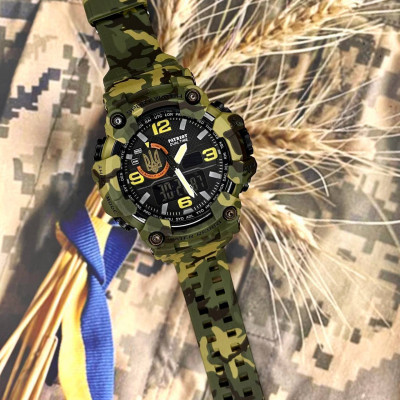 Patriot 002CMGRUAGD Трезубец золото Зеленый камуфляж + Коробка.