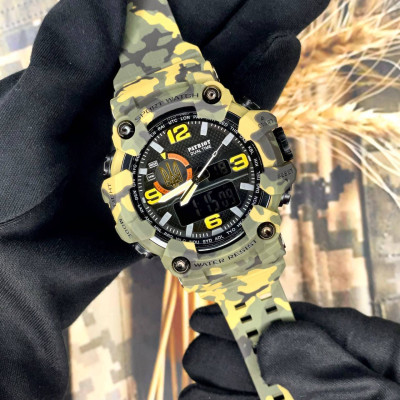 Patriot 002CMGRUAGD Трезубец золото Зеленый камуфляж + Коробка.