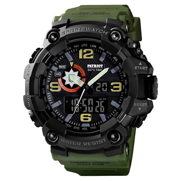 Часы наручные Patriot 002AGPO Полиция Зеленые + Коробка фото 3