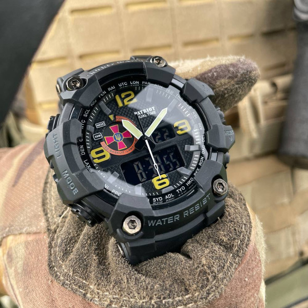 Годинник наручний Patriot 002BKSU ЗСУ Чорні + Коробка. фото 6